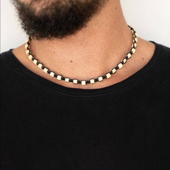 paparazzi Other - Mens Wooden Bead Necklace NWT